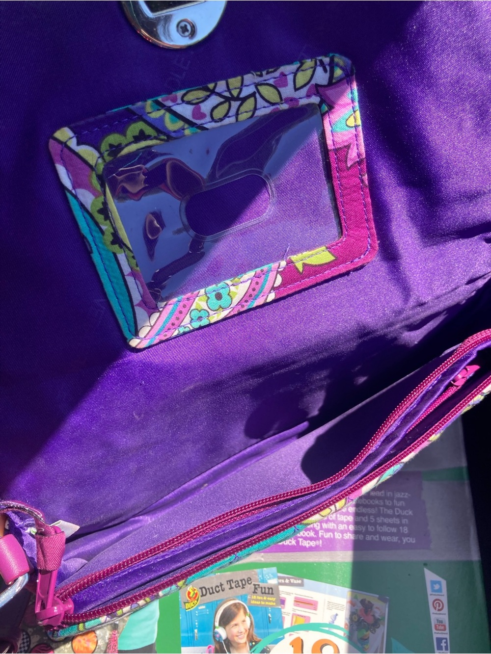 Vera Bradley Pink Multi Quilted Crossbody Bag from “Heather” collection - Picture 4 of 7